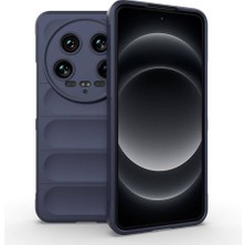 Effox Xiaomi Mi 14 Ultra Kılıf Kamera Korumalı Esnek Silikon Parmak Şeritli Effx
