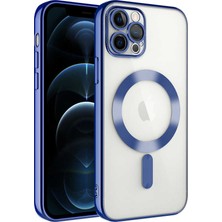iPhone 12 Pro Kılıf Magsafe Kamera Lens Korumalı Logo Gösteren Ince Hafif Xemu
