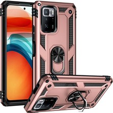 Effox Xiaomi Poco X3 Gt Kılıf Kamera Koruyucu Manyetik Standlı Tank Koruma Effx