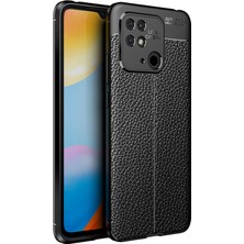 Mobilefix Xiaomi Poco C40 Kılıf Deri Görünümlü Silikon Kamera Korumalı Üstün Koruma Mbfx