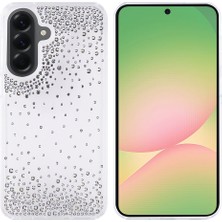 Zenith Works Galaxy A56 Kılıf Kamera Yükseltili Simli Damla Taşlı Silikon Znth