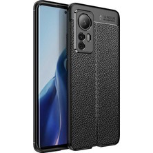 Effox Xiaomi Mi 12 Kılıf Deri Görünümlü Silikon Kamera Korumalı Üstün Koruma Effx