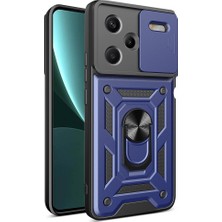 Uzaklarda Arama Xiaomi Redmi Note 13 Pro Plus 5g Kılıf Sürgülü Kamera Koruyucu Manyetik Standlı Tank Koruma Svtk