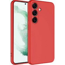Techaks Galaxy S24 Kılıf Yumuşak Silikon Kamera Korumalı Lansman Tchs