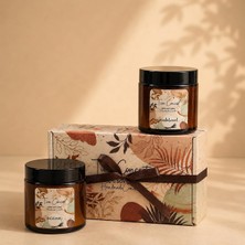 Tiem Concept  %100 Aromaterapi Soya Mum - Sandalağacı ve Okyanus Kokulu 2'li Kavanoz Seti, Dekoratif Hediye Kutulu