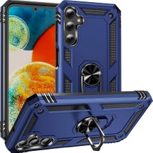 Techaks Galaxy A24 Kılıf Kamera Koruyucu Manyetik Standlı Tank Koruma Tchs