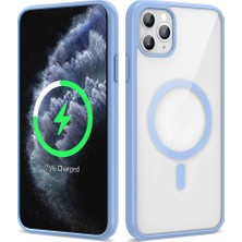 Maks Technology iPhone 11 Pro Max Kılıf Kenarlar Ince Arka Kısım Magsafe Kamera Yükseltili Silikon Mkst