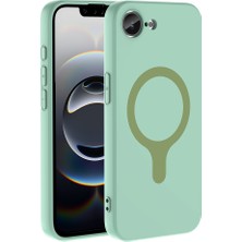 Techaks iPhone 17E Kılıf Pastel Renkli Magsafe Kamera Yükseltili Silikon Tchs
