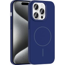 Techaks iPhone 15 Pro Max Kılıf Ince Magsafe Kamera Yükseltili Yumuşak Silikon Tchs
