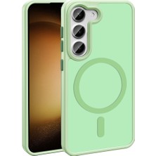 Effox Galaxy S24 Fe Kılıf Magsafe Destekli Kamera Yükseltili Silikon Mat Parmak Izi Tutmayan Effx