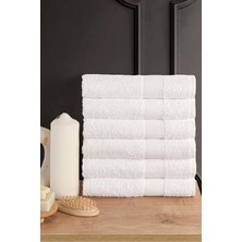 Güvenal Blanc 6'lı 50X90CM El Yüz & Saç Havlusu Seti | Havlu | El Havlusu | Banyo Havlusu I Çeyiz Havlusu