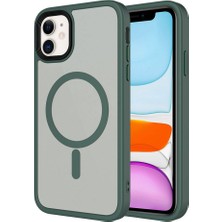 Systemcom iPhone 11 Kılıf Magsafe Destekli Kamera Yükseltili Mat Parmak Izi Tutmayan Silikon Sys