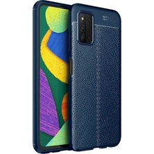 Alan Tech Galaxy A03S Kılıf Deri Görünümlü Silikon Kamera Korumalı Üstün Koruma Alt
