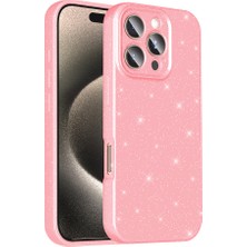 Farma Teknoloji iPhone 16 Pro Max Kılıf Kamera Korumalı Simli Silikon Üstün Koruma Frm