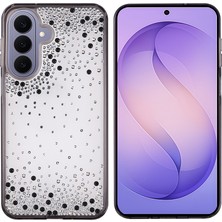 Systemcom Galaxy S26 Plus Kılıf Kamera Yükseltili Simli Damla Taşlı Silikon Sys