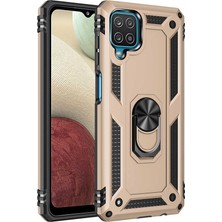 Farma Teknoloji Galaxy M22 Kılıf Kamera Koruyucu Manyetik Standlı Tank Koruma Frm
