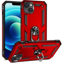 Farma Teknoloji iPhone 14 Plus Kılıf Kamera Koruyucu Manyetik Standlı Tank Koruma Frm