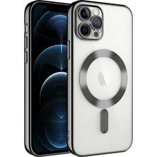 Alan Tech iPhone 11 Pro Max Kılıf Magsafe Kamera Lens Korumalı Logo Gösteren Ince Hafif Alt