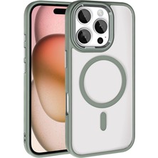 iPhone 16 Pro Kılıf Magsafe Şeffaf Arka Yüz Kamera Yükseltili Silikon Casetify