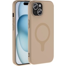 Tekno Grup iPhone 15 Kılıf Pastel Renkli Magsafe Kamera Yükseltili Silikon Tkg