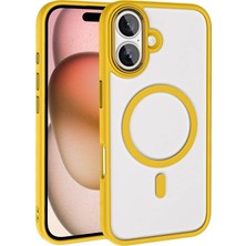 iPhone 16 Kılıf Magsafe Şeffaf Arka Yüz Kamera Yükseltili Silikon Casetify