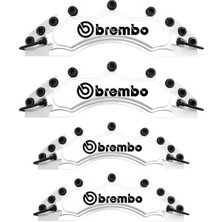 Drs Tuning Hyundai Ioniq Uyumlu Brembo Beyaz Kaliper Kapağı 4 Parça Ön Arka Set