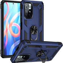 Xiaomi Redmi Note 11T 5g Kılıf Kamera Koruyucu Manyetik Standlı Tank Koruma Starkit