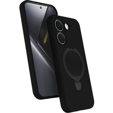 Xiaomi Poco X8 Pro Kılıf 360 Derece Döner Standlı Magsafe Kamera Lens Korumalı Silikon Starkit