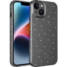 iPhone 14 Plus Kılıf Kamera Korumalı Simli Silikon Üstün Koruma Starkit