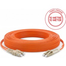 Alfafonet Sc/pc-Lc/pc Multimode Om2 Dupleks 10 Metre Fiber Patch Cord