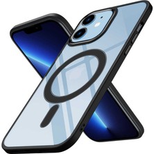 iPhone 12 Kılıf Magsafe Şeffaf Arka Yüz Kamera Yükseltili Silikon Starkit