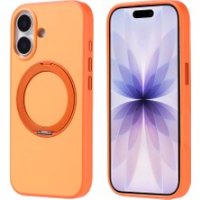 Farma Teknoloji iPhone 17 Kılıf 360 Derece Döner Standlı Magsafe Kamera Yükseltili Silikon Frm