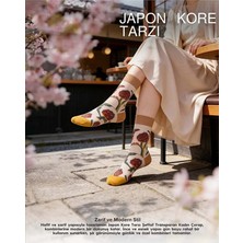 Bolero Japon Kore Tarzı Şeffaf Desenli Kadın Çorap