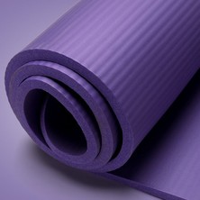 ZeroGym NBR01 Comfort Egzersiz Matı-Pilates Matı-Yoga Matı Mor 180x60x1cm