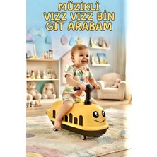 Farbu Oyuncak Vız Vız Bin-Git Arı Temalı Çocuk Ilk Arabam - Müzikli ve Işıklı Eğlenceli Eğitici Oyuncak