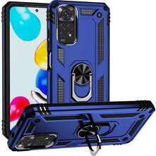 Tekno Grup Xiaomi Redmi Note 11 Global Kılıf Kamera Koruyucu Manyetik Standlı Tank Koruma Tkg