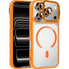 iPhone 17 Pro Max Kılıf Kamera Standlı Magsafe Destekli Şeffaf Arka Yüz Silikon Starkit