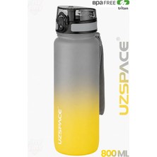 Uzspace 800 ml Çift Renk Softtouch Tritan Su Matarası