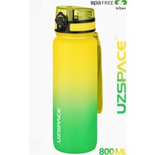 Uzspace 800 ml Çift Renk Softtouch Tritan Su Matarası