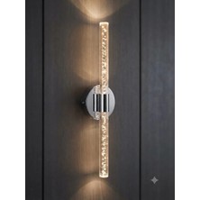 Backhome Bubbleflux Large 51 cm Modern Tasarım LED Aplik - Duvar Lambası - Gümüş -  Elektrikli - Günışığı