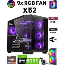 XGaming X52 Ryzen 7 5700X 16GB 512GB M.2 SSD 8gb RTX5060 Sıvı Soğutmalı Oyuncu Oem Seti