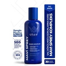 Uraw Mavi Sprey 6’lı Set 125 ml Dökülme Karşıtı Parabensiz Saç Kökü Aktivasyon Desteği