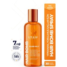 Uraw Hair Bomb Saç Bakım Yağı | Yeniden Yapılandırıcı ve Besleyici 125 ml