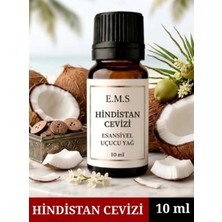 E.M.S HİNDİSTAN CEVİZİ Esansiyel Uçucu Yağ Buhurdanlık Yağı Difüzör Esansı Oda Kokusu Esansı MUM ESANSI 10 ML.