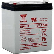 Yuasa Np4-12 - 12V 4 Ah Bakımsız Kuru Akü