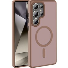 Rengareng Galaxy S25 Ultra Kılıf Magsafe Destekli Kamera Yükseltili Silikon Mat Parmak Izi Tutmayan Mnc