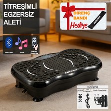 Relaxus Yüksek Titreşimli Egzersiz Platformu Bluetooth Masaj Aleti Ev Fitness Cihazı Direnç Lastiği Hediye
