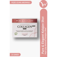 Wellvalens Pure & Elegant Collagen Shot 15'li - Yeşil Elma Aromalı Tip 1&3 Kolajen