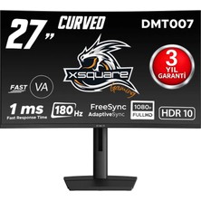 Dexim 27'' 180Hz 1ms (Hdmı+Dp) Freesync Adaptive Sync Full Hd Curved Fast Va Gaming Monitör - DMT007