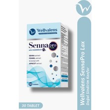 Wellvalens SennaPro Lax | Sinameki, Magnezyum, Kayısı & Rezene ile Sindirim Konforu ve Bağırsak Desteği – 30 Tablet